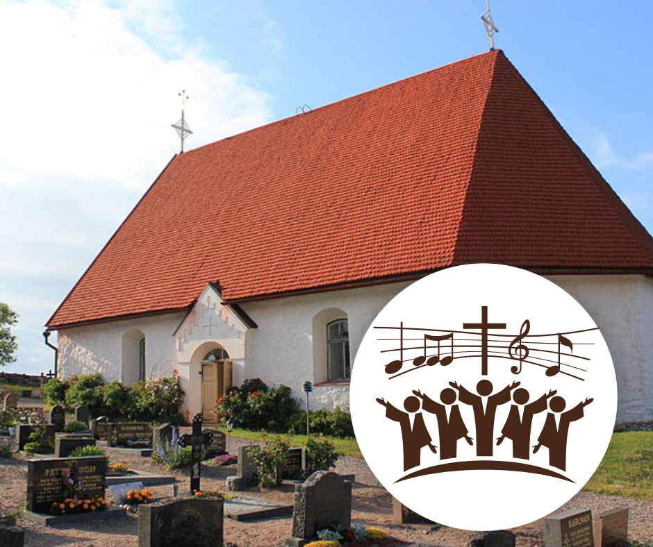 Konsert i Kökar! bild på kökar kyrka med kör