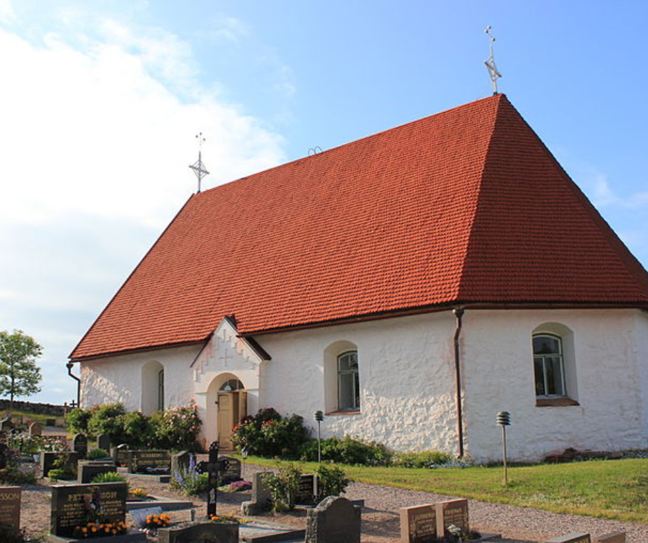 Högmässa i Kökar bild på kökar kyrka